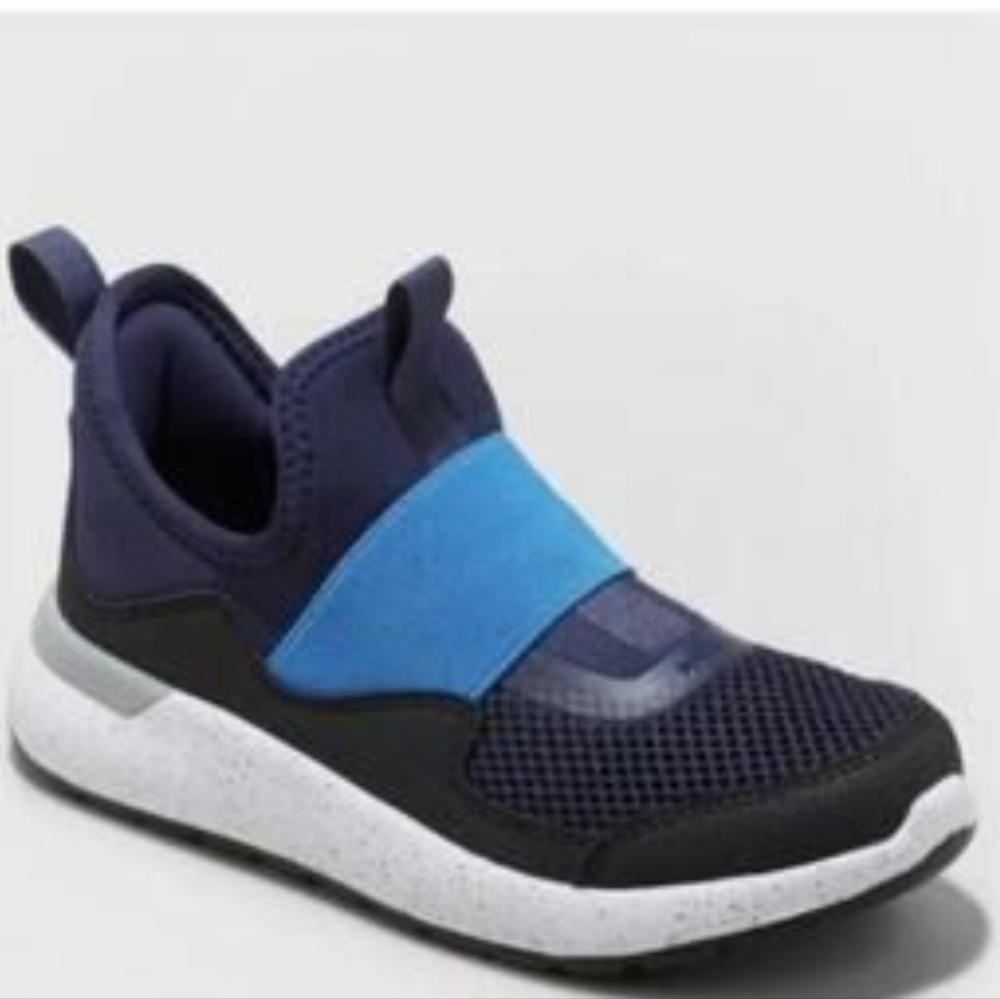 All In Motion Toddler Banksy Knit Sneakers - Blue and Black Size 1